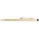 St. Tropez Petite 2 In 1 Stylus and Pen WperBlack Ink Open Stock Gold Barrel