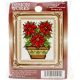 Design Works Counted Cross Stitch Kit 2 inch X3 inch Poinsettias 18 Count