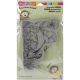 Stampendous House Mouse Cling Stamp Painted Pansies