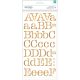 DIY Shop 2 Alpha Stickers 11 InchX5.5 Inch 5 Per Pkg 1.25 Inch TypewriterperGold