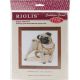 RIOLIS Counted Cross Stitch Kit 9.75 inch X9.75 inch Pug Dog 14 Count