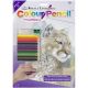 Color Pencil By Number Kit 8.75 Inch X11.75 Inch Cougar