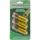 Ticonderoga Pencil Shaped Erasers 3 Per Pkg Yellow