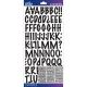 Sticko Alphabet Stickers Black Marker Medium