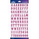 Sticko Alphabet Stickers Hot Pink Glitter Carnival