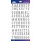 Sticko Alphabet Stickers Silver Glitter Carnival