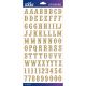 Sticko Alphabet Stickers Gold Glitter Carnival Small