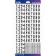 Sticko Numbers Stickers Black Dot Medium