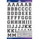Sticko Alphabet StickersBlack Varsity Large