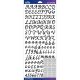 Sticko Alphabet Stickers Black Script