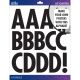Sticko XL Alphabet Stickers Black Futura Regular XL