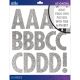 Sticko XL Alphabet Stickers Silver Glitter Futura Regular XL