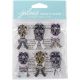 Jolees Boutique Dimensional Stickers Black and White Skulls