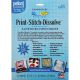 Pellon Print Stitch Dissolve Embroidery Paper Stabilizer White 8.5 Inch X11 Inch 12 Per Pkg