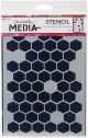 Dina Wakley Media Stencils 9 inch X6 inch Honeycomb
