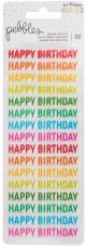 Happy Hooray Clear Repeat Stickers 2 Per PkgHappy Birthday