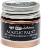Finnabair Art Alchemy Acrylic Paint 1.7 Fluid Ounces Metallique Brass Hardware