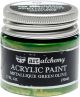 Finnabair Art Alchemy Acrylic Paint 1.7 Fluid Ounces Metallique Green Olive