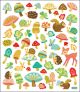Sticker King Stickers Woodland Animals and Mushrooms