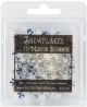 Medium Shimmer Snowflakes 1.25 inch 75 Per Pkg 