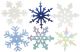 Large Shimmer Snowflakes 2Inch 50 Per Pkg