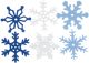 Medium Felt Snowflakes 1.25 Inch 36 Per Pkg Winter
