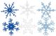 Large Felt Snowflakes 2 Inch 24 Per Pkg Winter