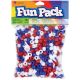 Fun Pack Acrylic Pony Beads 700 Per Pkg Red White and Blue