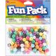 Fun Pack Acrylic Round Beads 1.1oz Assorted WperRhinestones