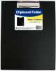 Vinyl Clipboard Folder 12.75 Inch X9 Inch Black