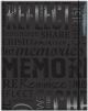 MBI Embossed Gloss Expressions Photo Album 4.75 Inch X6.5 Inch Memories Black