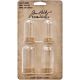 Idea Ology Corked Glass Domes 4 Per Pkg Clear .75 inch X1.75 inch and 1 inch X2.25 inch 