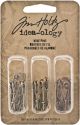 Idea Ology Metal Wire Pins .25 InchX1 Inch 18 Per Pkg Antique Nickel Brass and Copper