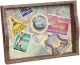 Walnut Hollow Pine Rectangle Serving Tray W Handles 15 inch X11 inch X2.88 inch 