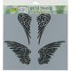 Crafter s Workshop Template 12 inch X12 inch Angel Wings
