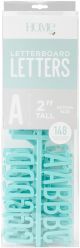 DCWV Letterboard Letters and Characters 2 Inch 148 Per Pkg Teal