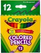 Crayola Colored Pencils 12 Per Pkg Short