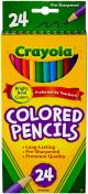 Crayola Colored Pencils 24 Per Pkg Long