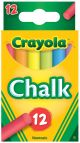 Crayola Chalk Assorted Colors 12 Per Pkg