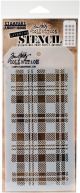 Tim Holtz Layered Stencil 4.125 Inch X8.5 Inch Plaid