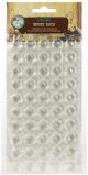 Vintage Epoxy Dot Clear Stickers .5 inch 100 Per Pkg Round