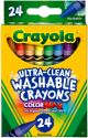 Crayola Washable Crayons 24 Per Pkg
