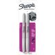 Sharpie Metallic Fine Point Permanent Markers 2 Per PkgSilver