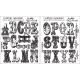 Tim Holtz Cling Stamps 7 Inch X8.5 Inch Cirque Alphabet