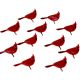 Eyelet Outlet Shape Brads 12 Per Pkg Cardinal