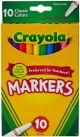 Crayola Fine Line Markers Classic Colors 10 Per Pkg