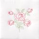 Jack Dempsey Stamped White Quilt Blocks 18 Inch X18 Inch 6 Per Pkg Long Stem Rose