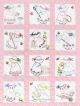 Jack Dempsey Stamped White Nursery Quilt Blocks 9 Inch X9 Inch 12 Per Pkg Girls