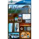 Reminisce Jet Setters State Dimensional Stickers 4.5 InchX7.5 Inch Wyoming