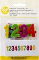 Candle Pick Set 3inchesNumerals Rainbow 10 Per Pkg